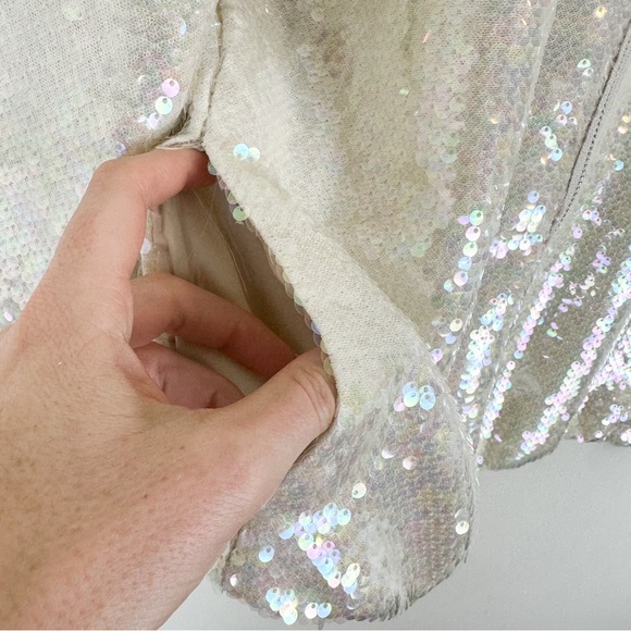 NWT Elie Tahari Sequin Bomber Jacekt - Picture 7 of 11